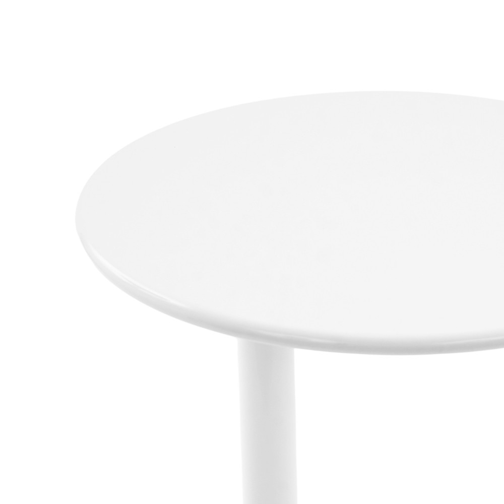 48 x 69 cm Round Side Table with O-shaped Base, Side Table for Small Spaces