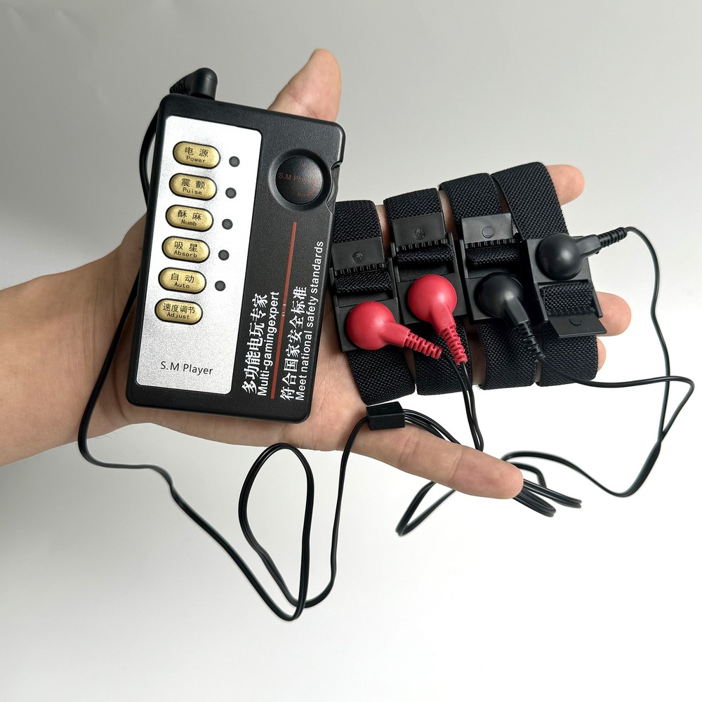 Men Shock E-Stim Ring Electric Stimulation Therapy Adjustable SM Enhancer Delay