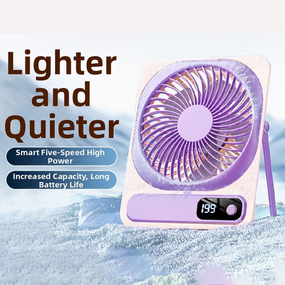 Desktop Circulating Fan 5 Speed Quiet 36dB Wall Mountable Vertical Fan