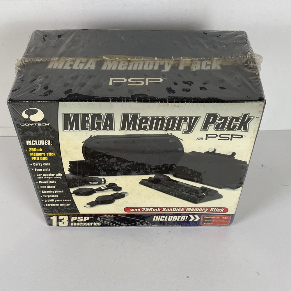 Joytech Mega Memory Pack for Psp W/ 256mb Sandisk Memory Stick 13 Accessories