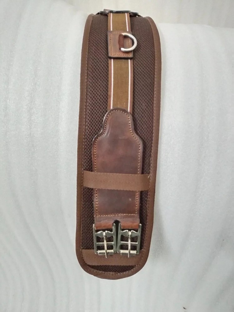 Comfortable Girth Elasticated Both Ends Brown 20" to 34" Free Shipping