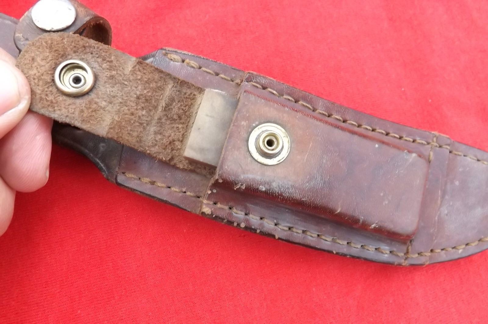 Vintage USA Schrade 160 Mountain Lion 160OT Old Timer Fixed Blade Knife N CASE