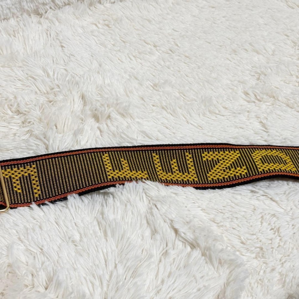 Fendi Strap You Shoulder Strap Multicolor Logo Leather Canvas