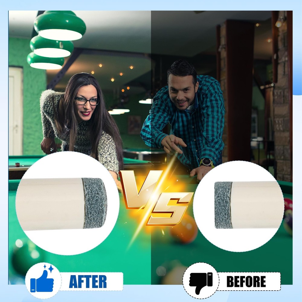 Billiards Pool cue Tips Replacement kit, Professional Billiards Accessory for...