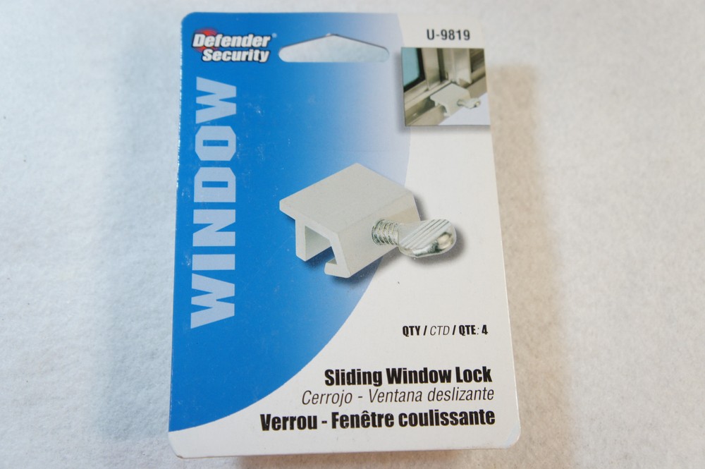 Sliding Window Lock QTY 4 Defender Security U-9819