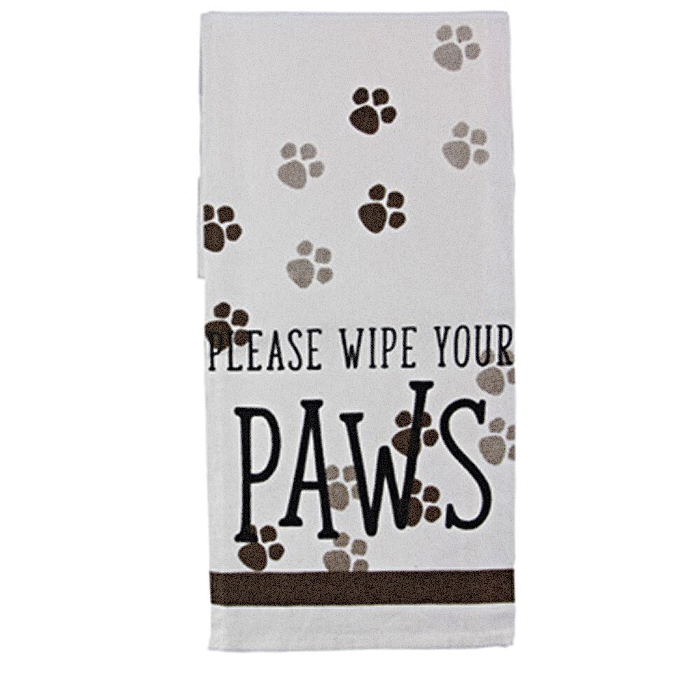 Please Wipe your Paws - Tea Towel 19176B