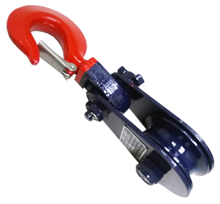 Snatch Block with a Hook for 4 tons