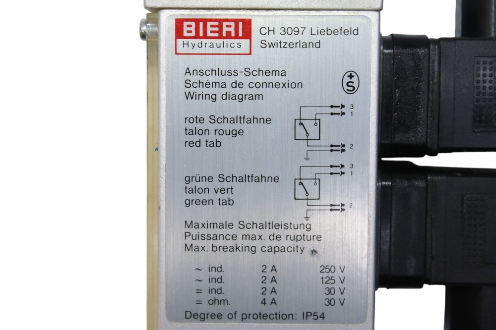 BIERI DV7.100.29010 PRESSURE SWITCH 0…100 bar