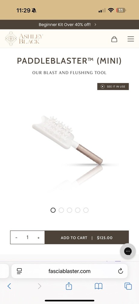 Ashley Black Paddle Blaster (mini)