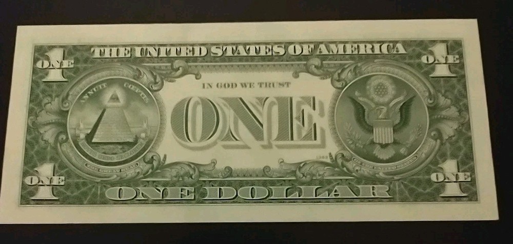 *Rare* 1969-B Gem Unc Binary Low Serial Crisp US Note With Ink Smudge Nice*