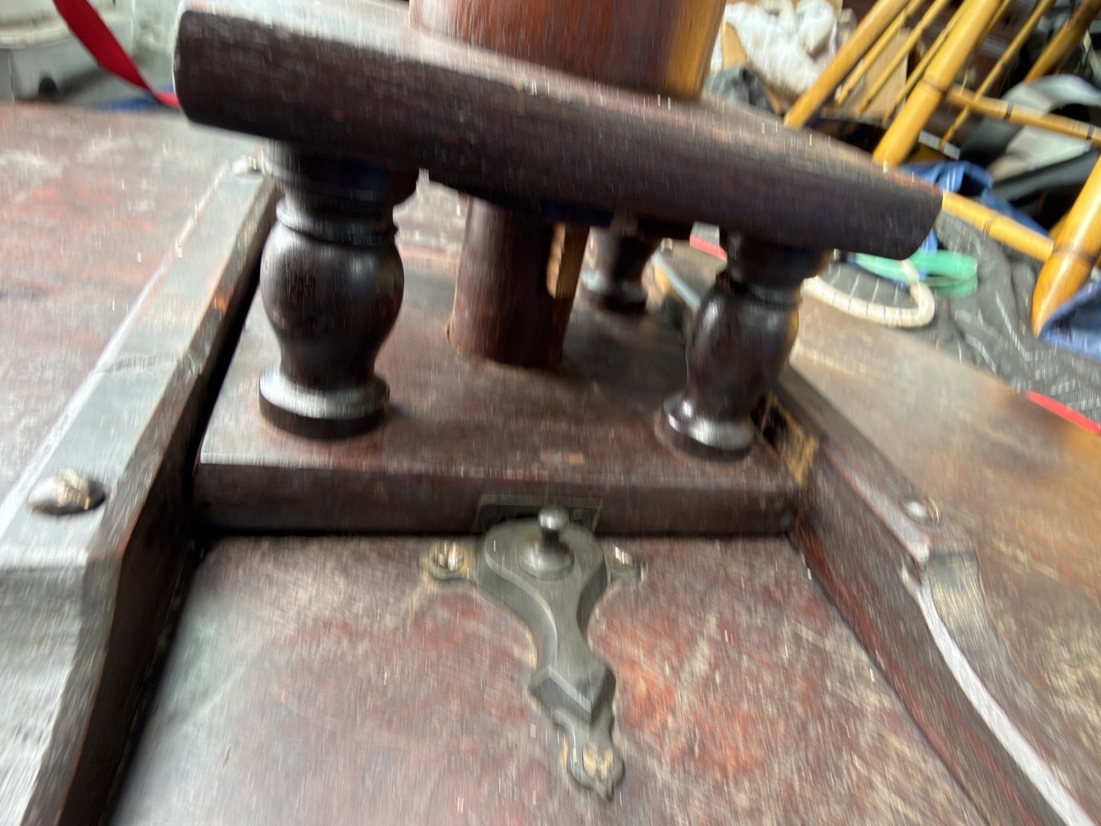 Antique walnut Queen Anne tea table 1760 18th birdcage tilt pad feet country