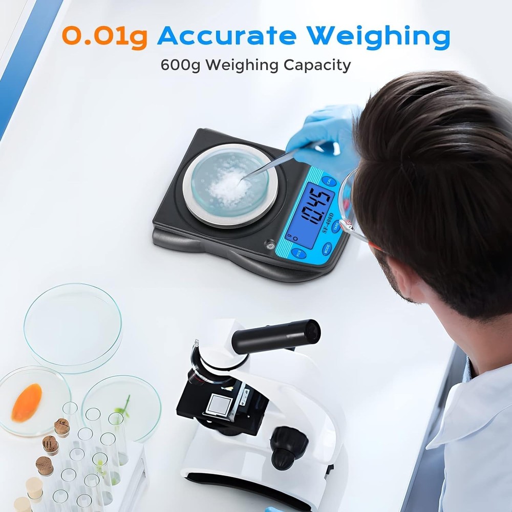 Compact 600g Precision Electronic Scale with LCD Display for Accurate Weighing