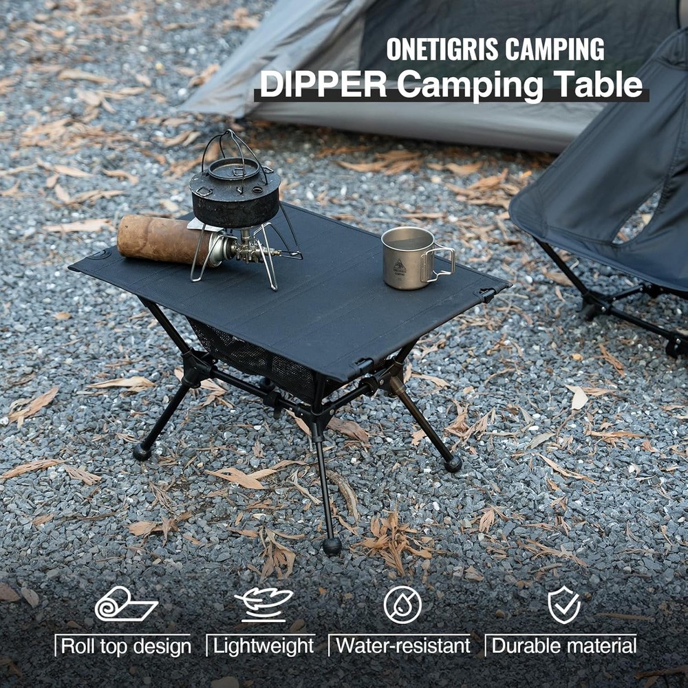 Camping Table, Lightweight Portable Folding Table with Mesh ...