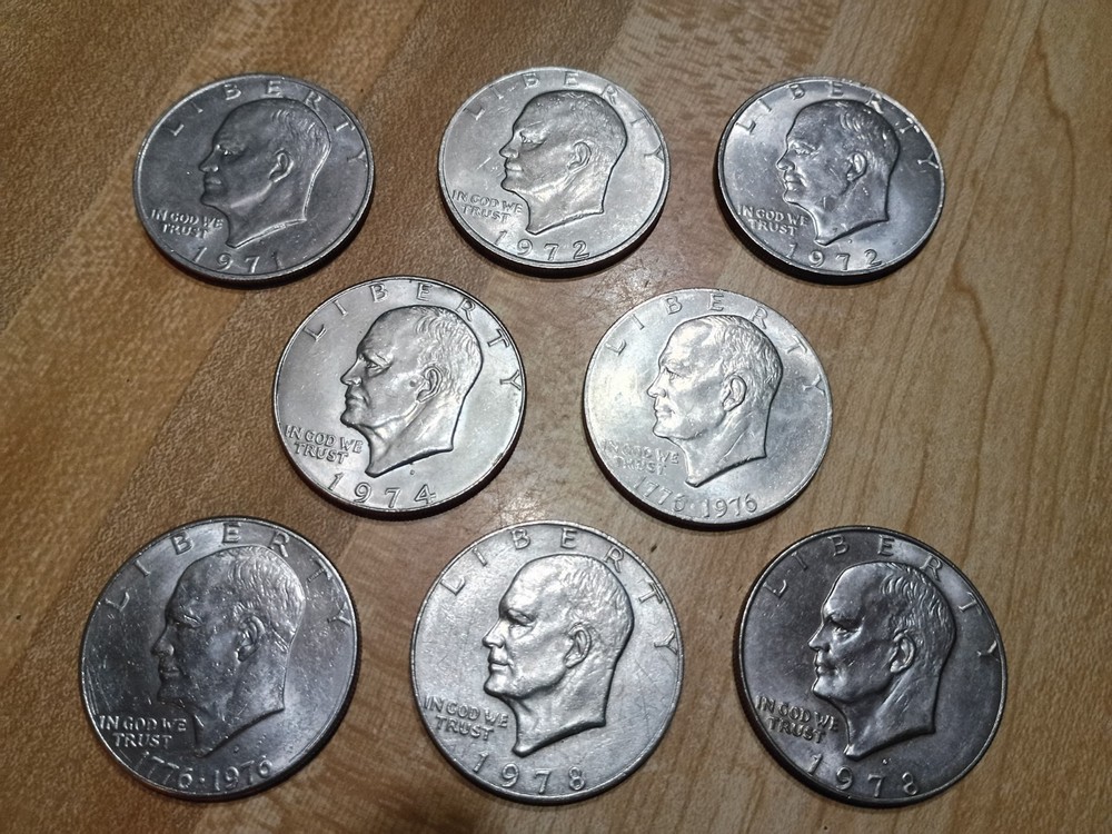 Eisenhower dollar clad-You will receive 2  random dates