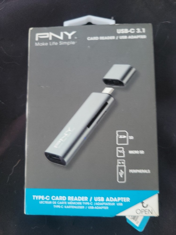 PNY TYPE C CARD READER/USB ADAPTER USB-C 3.1 (26D)