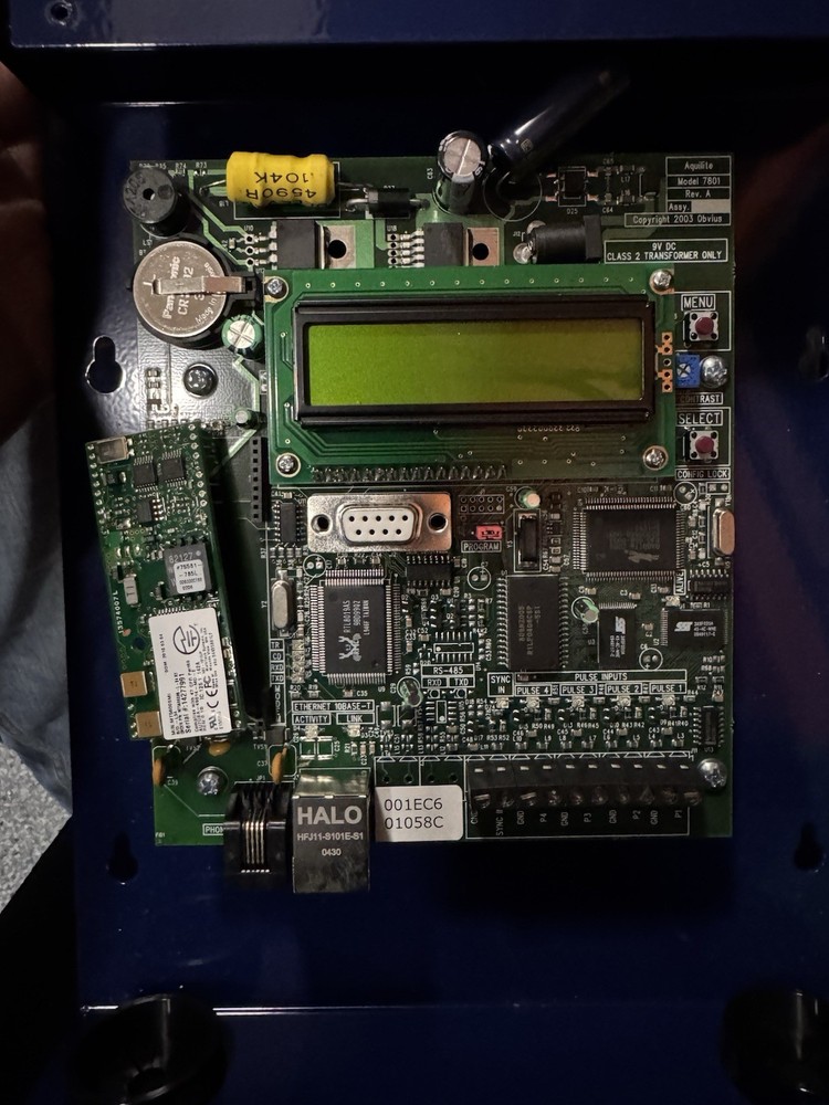 Obvius A7801 AcquiLite Data Acquisition Server Never Used w/manual