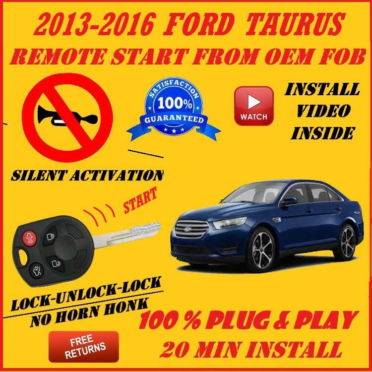 100% Plug and Play Remote Start 2013-2016 Ford TAURUS
