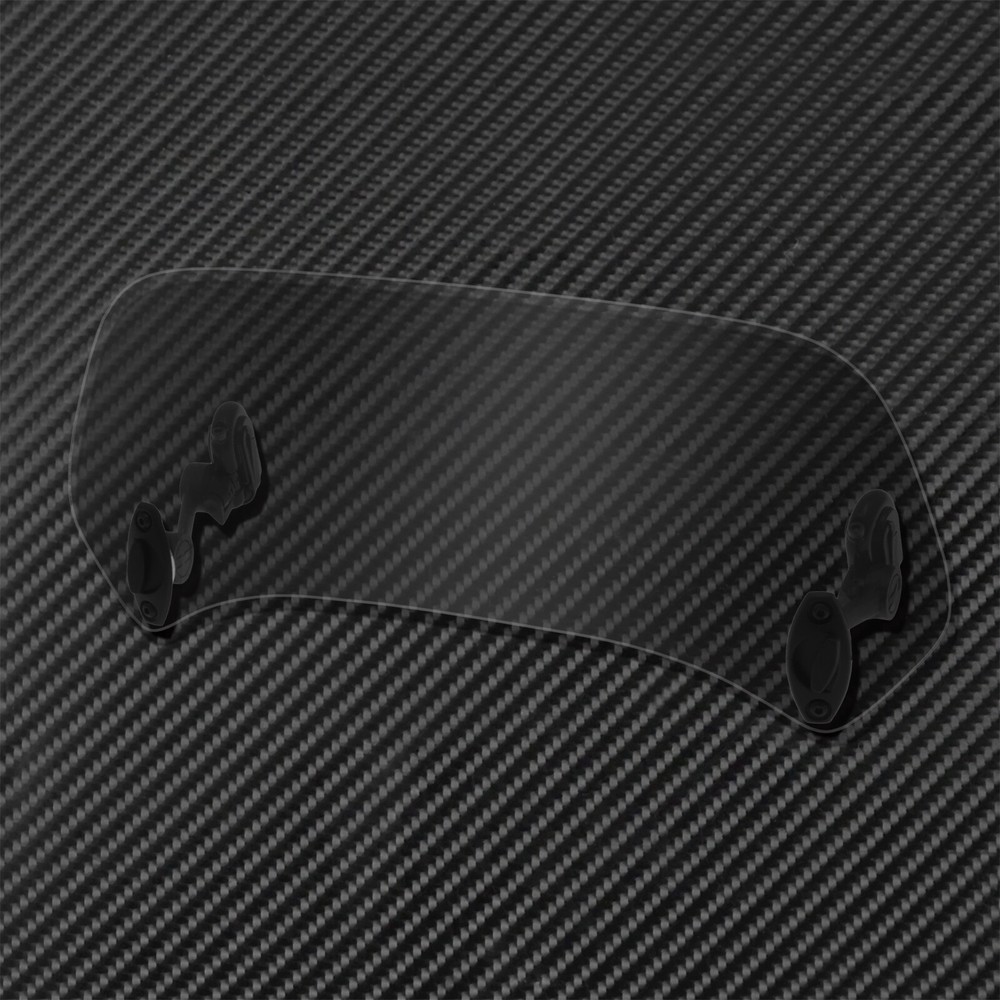Motorcycle Clip On Adjustable Windshield Windscreen Extension Air Deflector