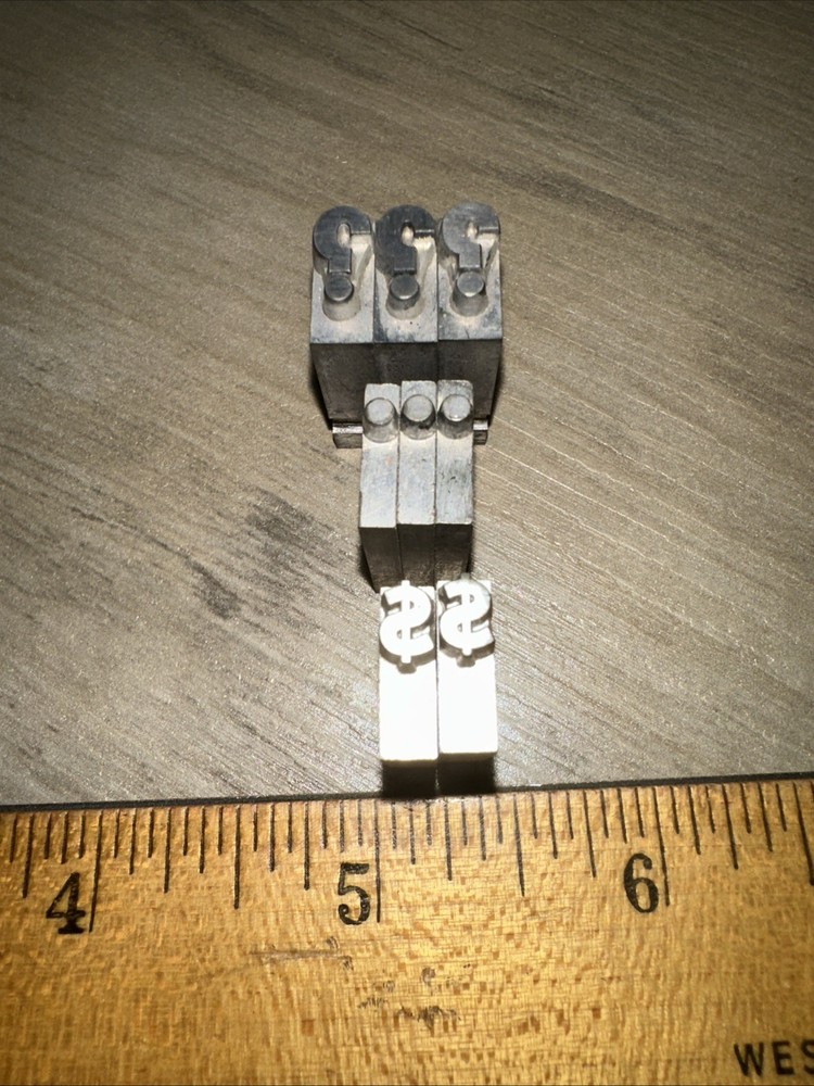Printing Blocks “ Punctuation Marks, $$ Sign “￼ Lead Blocks