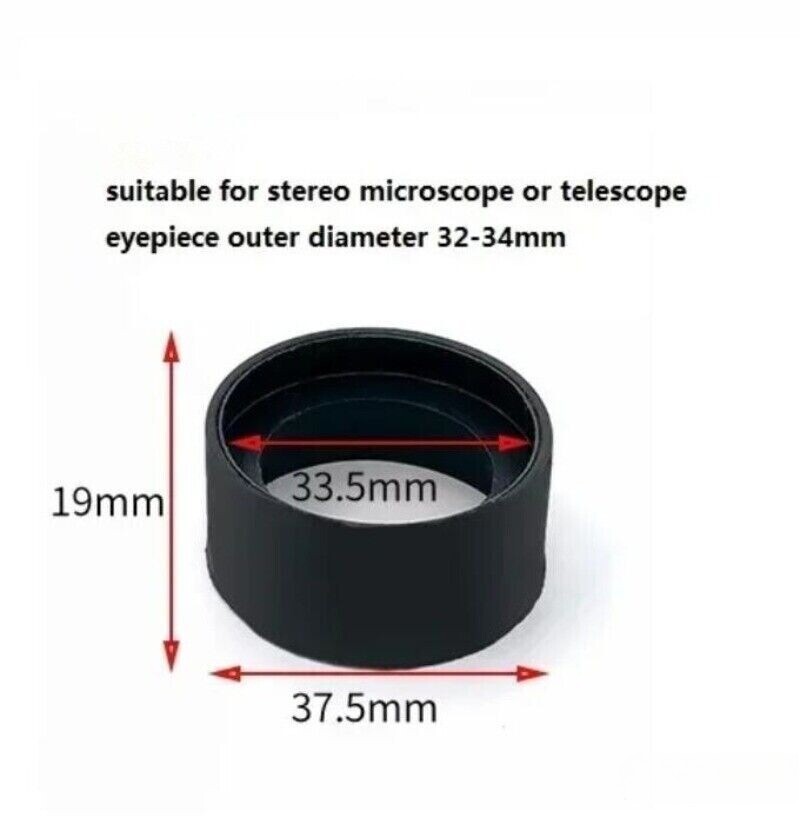 5 Pairs Rubber Foldable Eyepiece Eye Cups for 32-34mm Microscope Binoculars