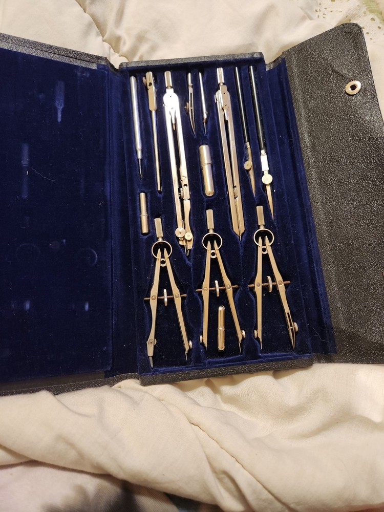 vintage drafting compass sets By K & E