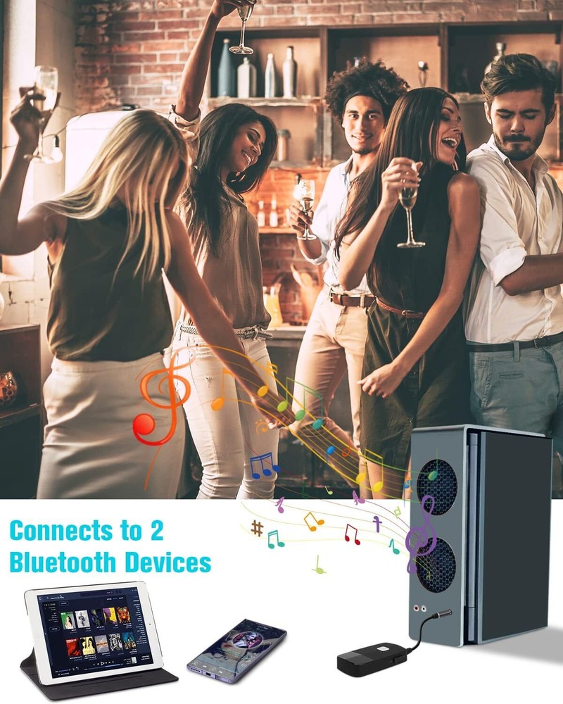 Golvery Upgraded Bluetooth 5.3 Receiver for Speaker, Wireless Audio Adapter...