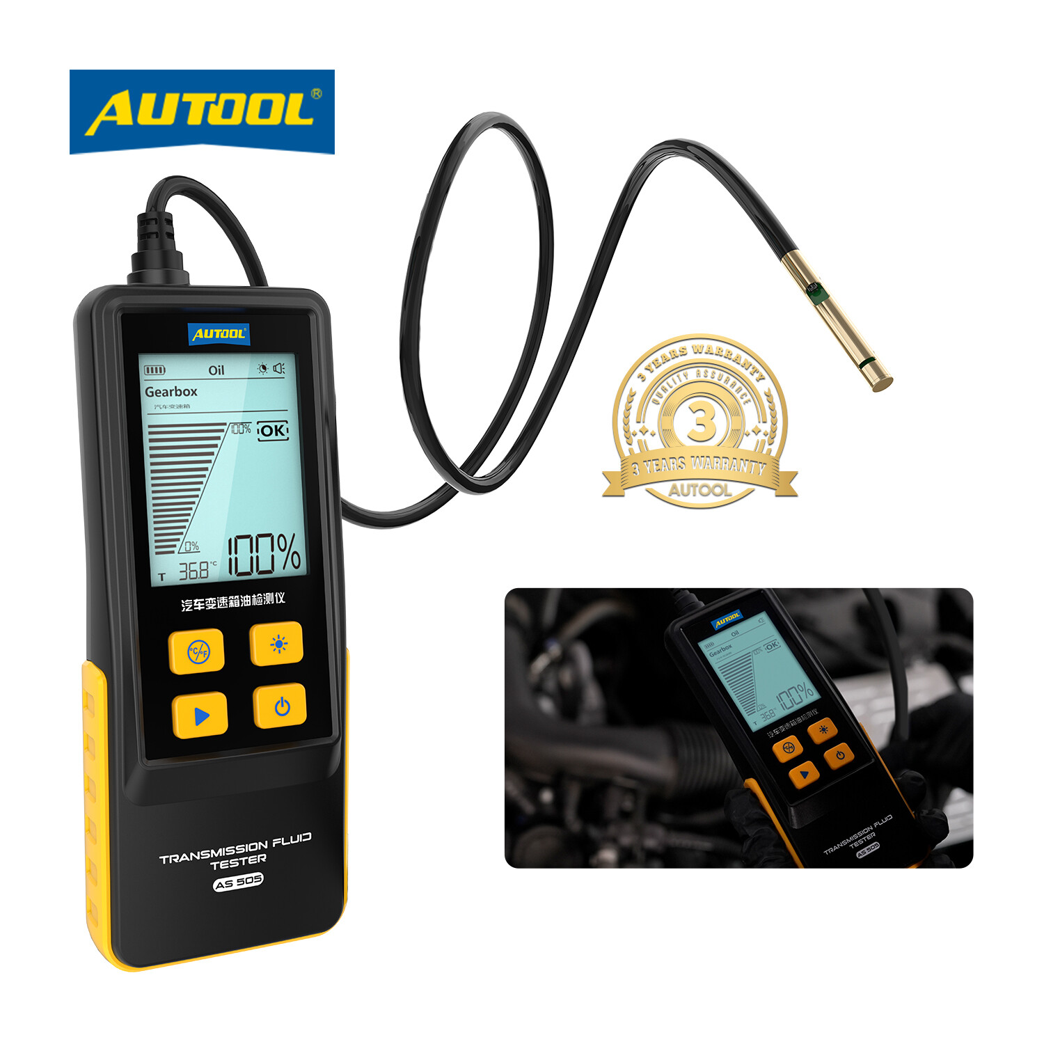 Car Transmission Fluid Tester Digital Gearbox Oil Quality Tester Oil Detector