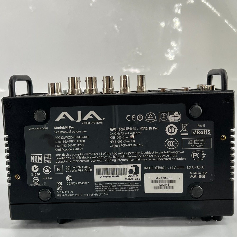 AJA KI PRO VIDEO SYSTEMS VIDEO RECORDER ADAPTER