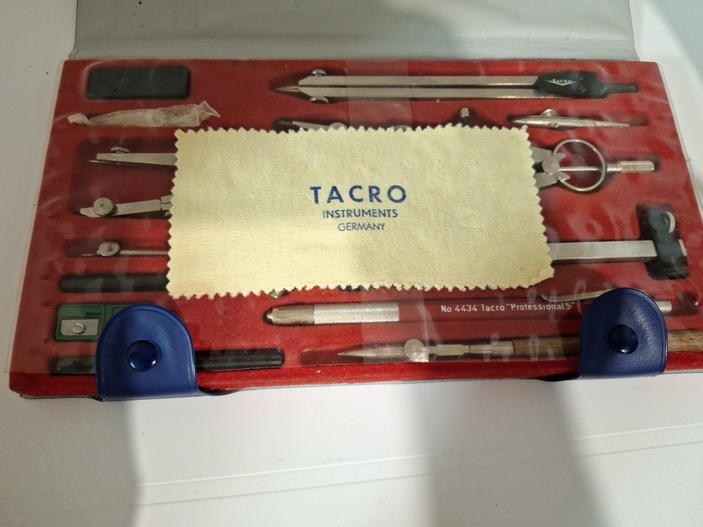 Tacro Drafting Set, Made In Germany, Vintage 3688