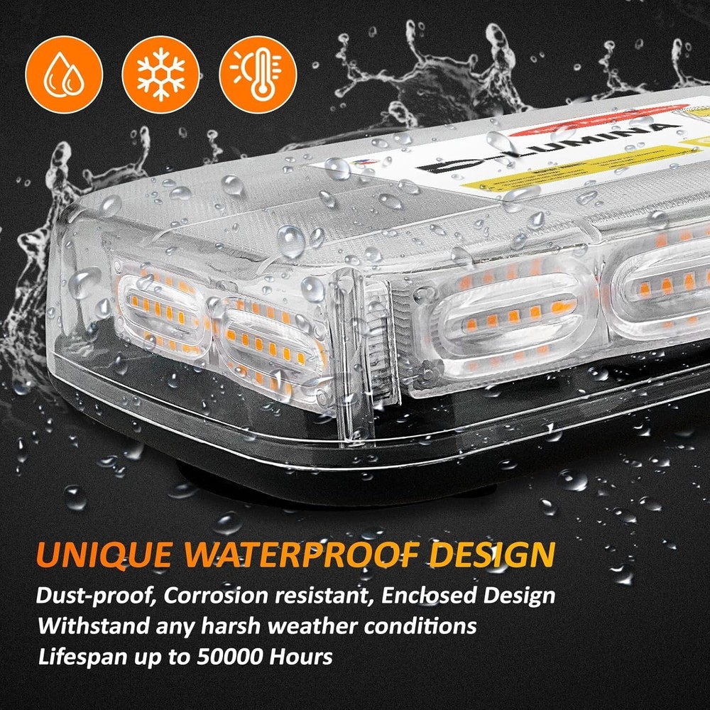 72 LED Rooftop Strobe Beacon Light Car Trucks Emergency Hazard Warning