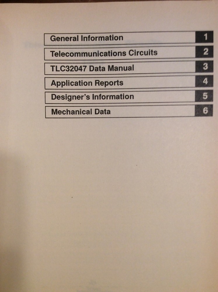 Telecommunications Circuits Data Book (1993)