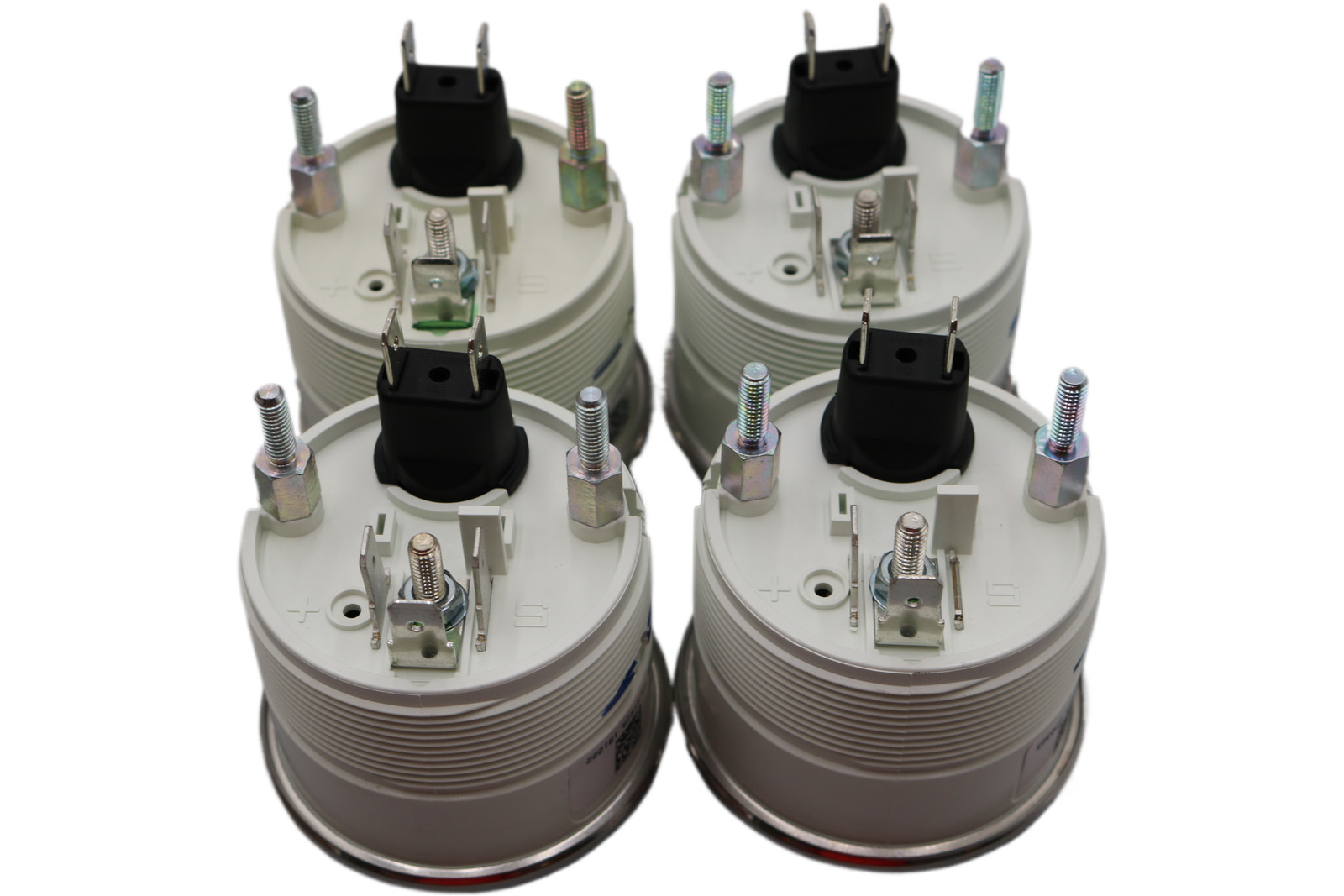 NEW OEM 2001-2013 HARLEY-DAVIDSON TOURING VOLT FUEL OIL AIR GAUGES SILVER FACE