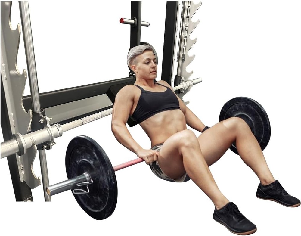 Turns Any Squat Rack into Hip Thrust Machine Hip Thrust Bench Back Pad Fits