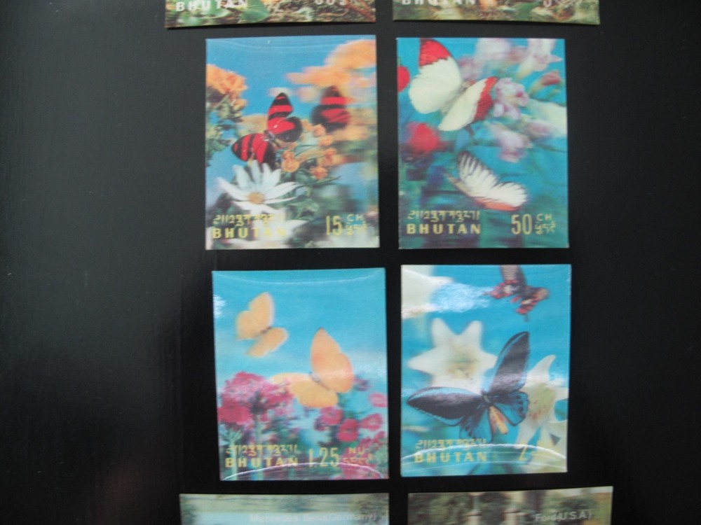 3D Buthan stamps