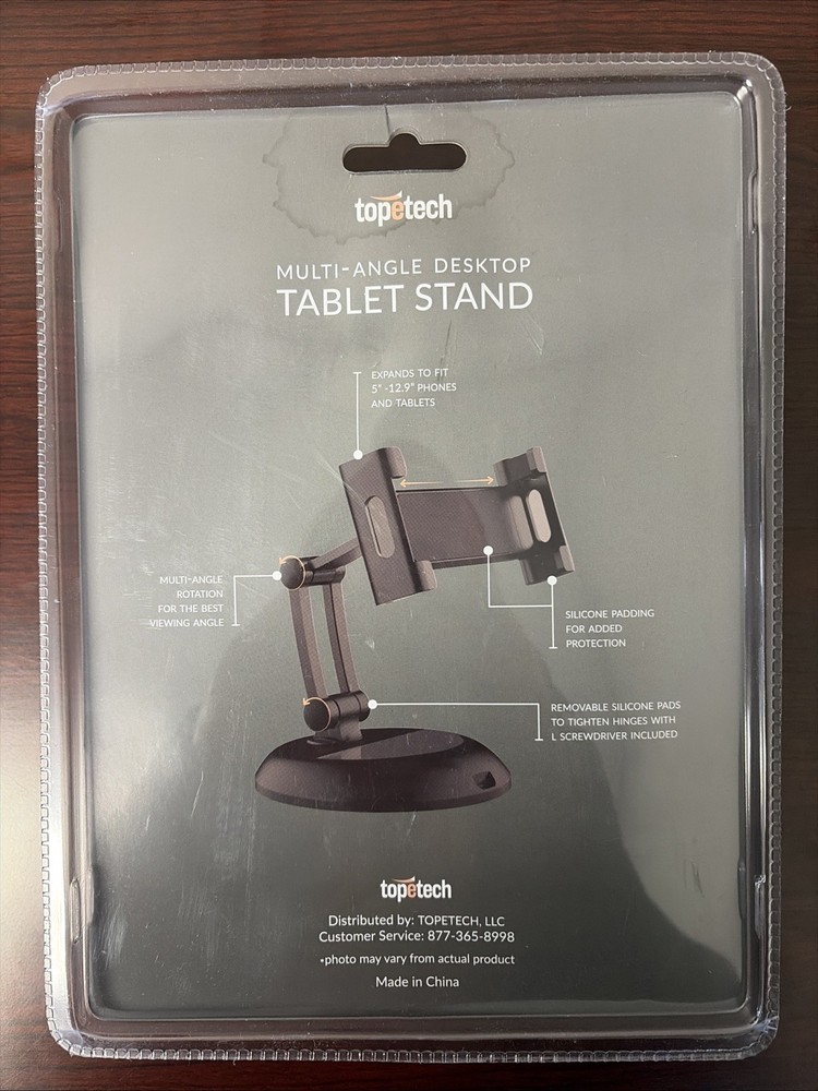 Topetech Multi-Angle Desktop Tablet Stand
