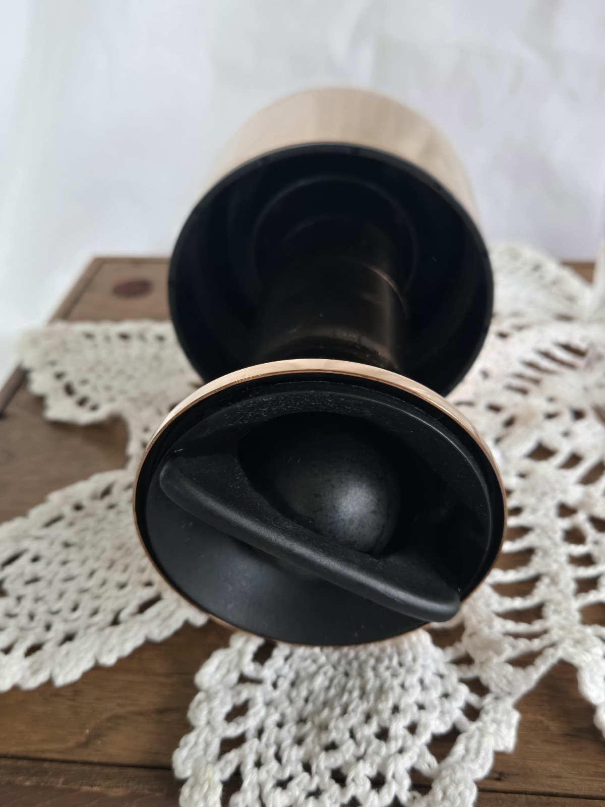 ETO Wine Decanter Copper Mirror Finish 13.8 Inches Tall Airtight