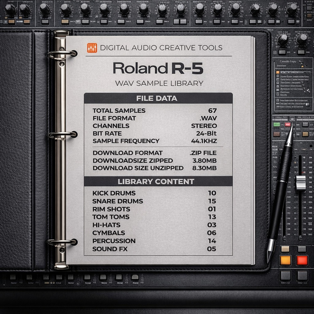 Roland R-5 Drum Machine Sample Library