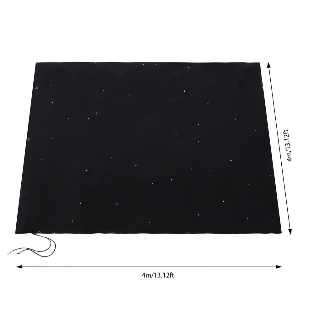 LED Stage Star Sky Backdrop Background Stage Curtain Wall Mounted w/ Controller