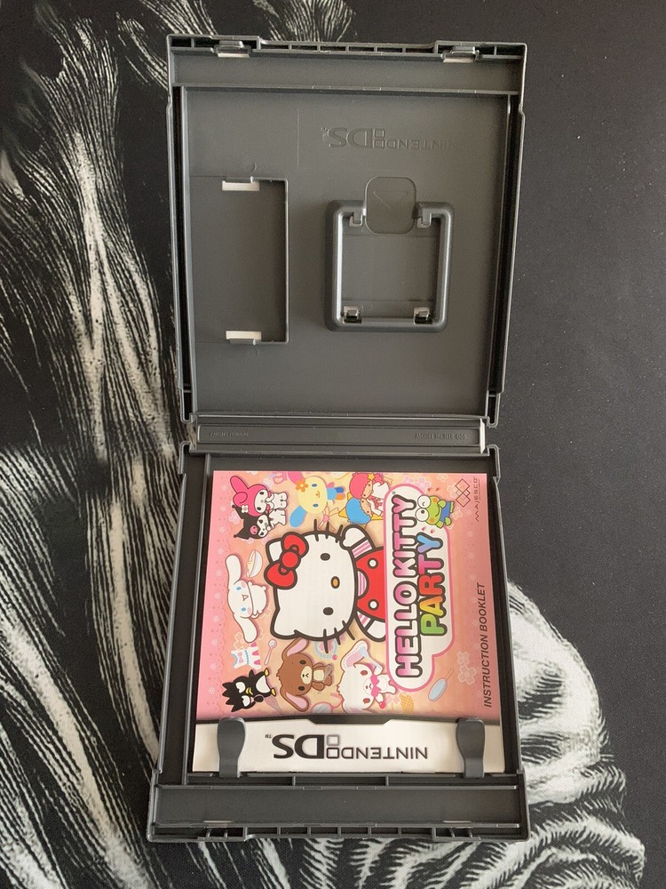 CASE + MANUAL ONLY Hello Kitty Party Authentic Nintendo DS