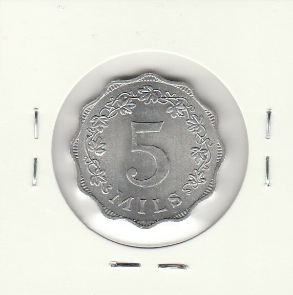 Malta 1972 5 Mils