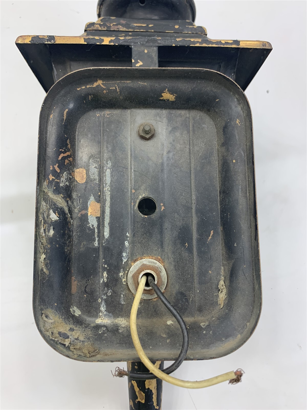 QTY 3 Black Painted Brass Vintage Carriage Lamps Lights Sconce Electric Gothic