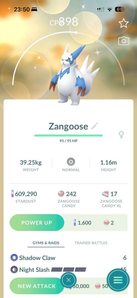 Pokemon Go Shiny Zangoose