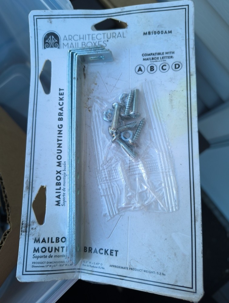 Architectural Mailboxes Mailbox Mounting Bracket MB1000AM