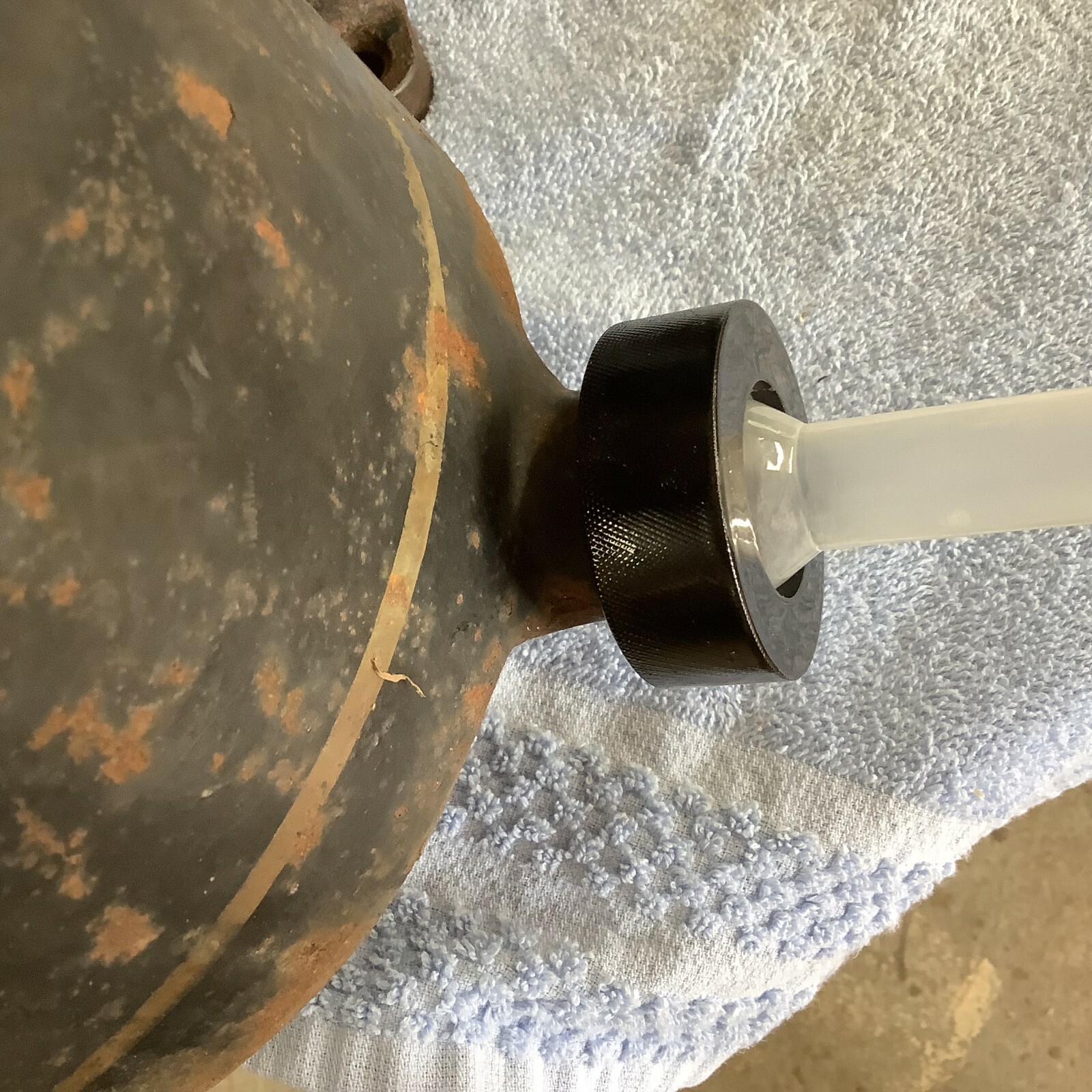 HEAVY DUTY Sausage stuffing tube funnel Enterprise Cast Iron Stuffer Lard Press