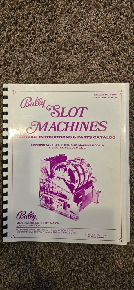 Slot machine test set for electrical operations