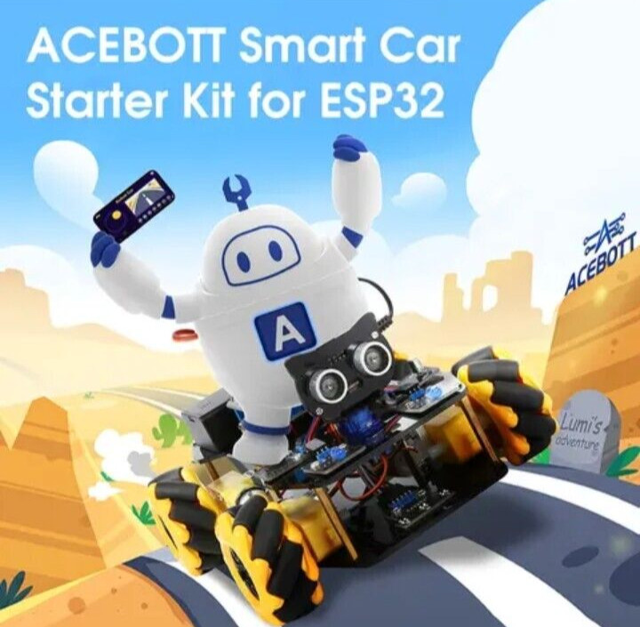 Robot Smart Car DIY Kit - 4WD Programmable Robot - Educational Toy - ACEBOTT
