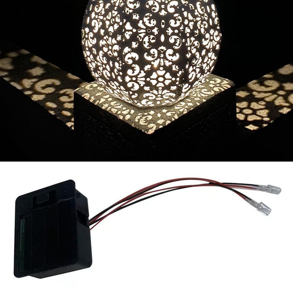 Solar Battery Box Replacement Solar Light Units with LED Warm Light