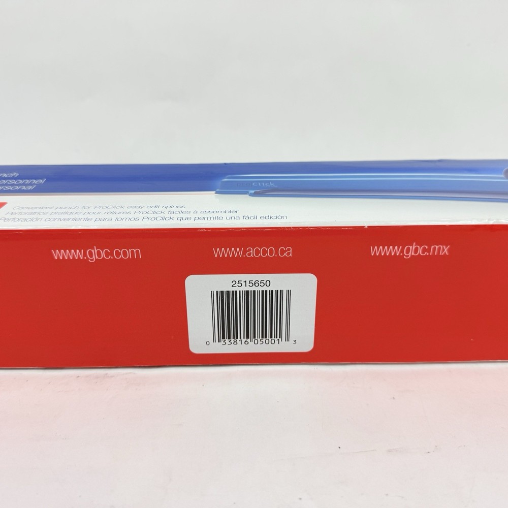 Gbc Proclick P50 Binding Machine Manual Proclick Up to 100 Sheets + Binds - NEW