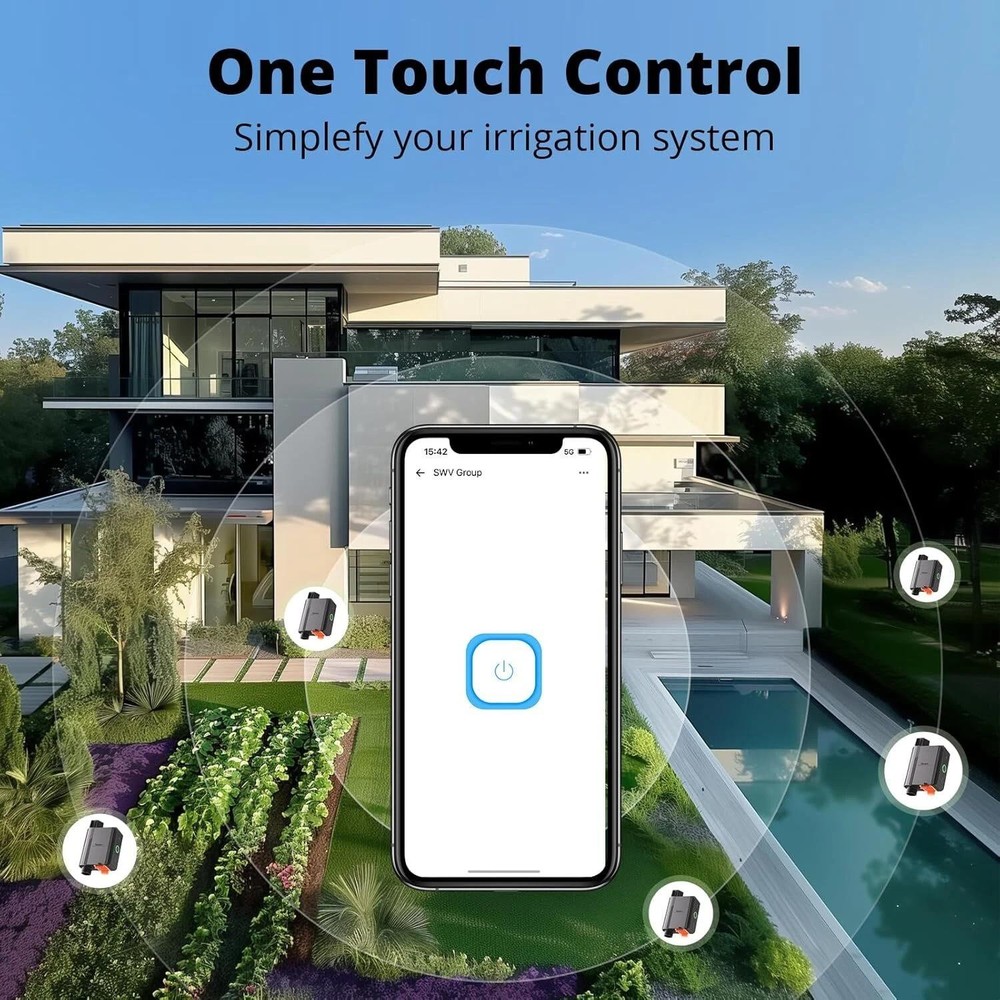 SONOFF SWV Zigbee 3.0 Smart Water Valve Automatic Irrigation IP55 Remote Control
