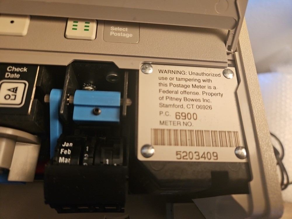 PITNEY BOWES MAIL POSTAGE By PHONE Moeldel 6900